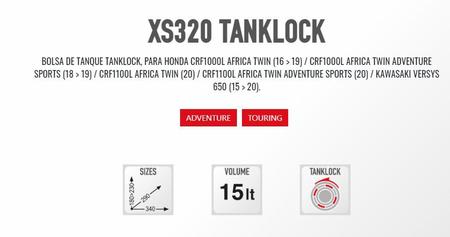 Imagem de Bolsa De Tanque Givi Xs320 15l Encaixe P/ Africa Twin Versys