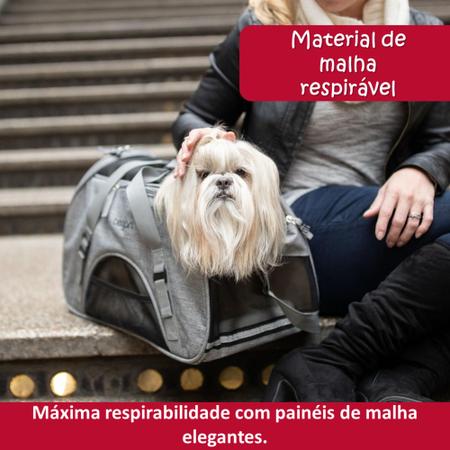 Bolsa De Transporte Bergan Comfort Carrier Mala de Viagem Avião Para Cães e Gatos Grande - Preto - Coastal Imagem de Bolsa De Transporte Bergan Comfort Carrier Mala de Viagem Avião Para Cães e Gatos Grande - Preto