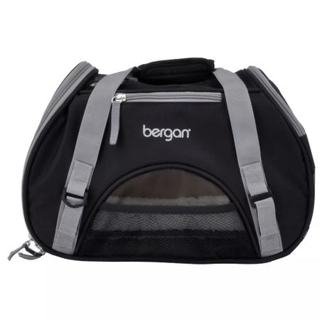 Bolsa De Transporte Bergan Comfort Carrier Mala de Viagem Avião Para Cães e Gatos Grande - Preto - Coastal Imagem de Bolsa De Transporte Bergan Comfort Carrier Mala de Viagem Avião Para Cães e Gatos Grande - Preto