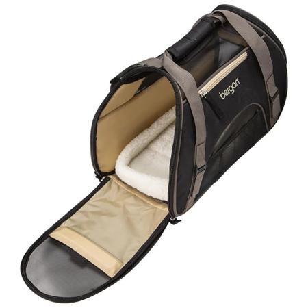 Bolsa De Transporte Bergan Comfort Carrier Mala de Viagem Avião Para Cães e Gatos Grande - Preto - Coastal Imagem de Bolsa De Transporte Bergan Comfort Carrier Mala de Viagem Avião Para Cães e Gatos Grande - Preto
