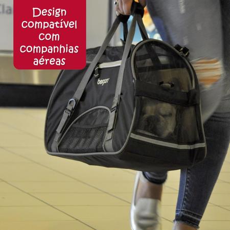 Imagem de Bolsa De Transporte Bergan Comfort Carrier Mala de Viagem Avião Para Cães e Gatos Grande- Rosa