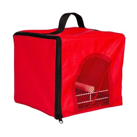 Imagem de Bolsa de Transporte para Calopsita/Aves com Poleiro Vermelho - Jel Plast