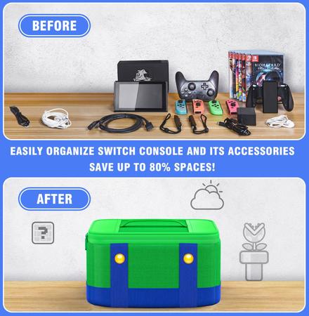 Imagem de Bolsa de transporte para Nintendo Switch (verde)