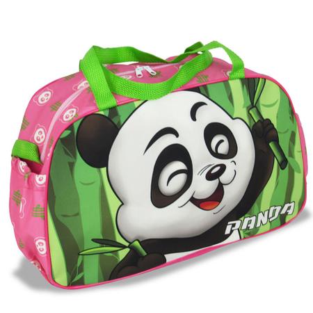 Bolsa transversal infantil fofa de panda de desenho animado bolsas