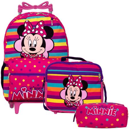 Imagem de Bolsa Escolar Feminina de Rodinhas Minnie Juvenil Toys 2U