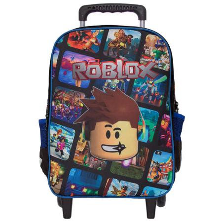 ROBLOX-Bolsa de desenho animado para crianças, mochila versátil de moda,  carregamento USB, presente de lona para meninos e meninas