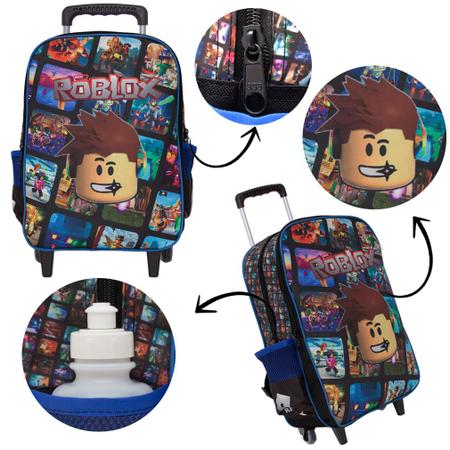 ROBLOX-Bolsa de desenho animado para crianças, mochila versátil de moda,  carregamento USB, presente de lona para meninos e meninas