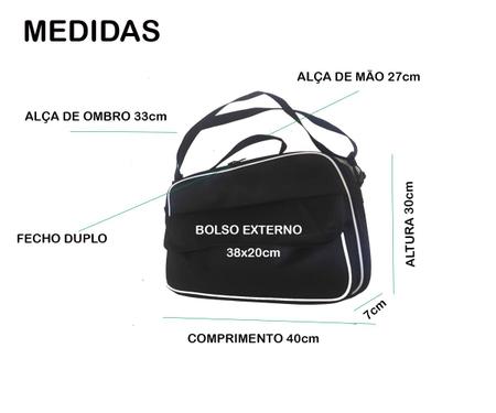 Imagem de Bolsa Executiva Mala Pasta Mochila Em Nylon Para Notebook Alça de mão e ombro com bolso externo