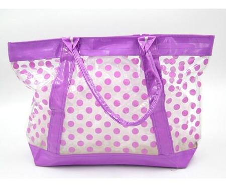 Imagem de Bolsa Feminina De Malha Transparente De Ombro Moda Praia