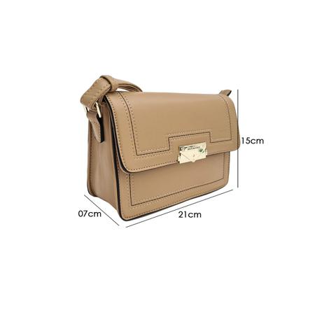 Imagem de Bolsa Feminina Flap Transversal Alça Ombro Tiracolo Mini Bag Pequena Porta Celular Golden Fênix
