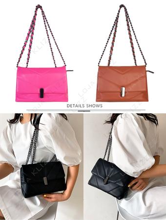 Imagem de Bolsa Feminina Laila Transversal Tiracolo Moda Luxo