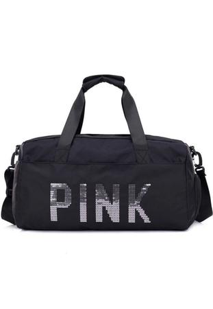 Imagem de Bolsa Feminina Mala Pink Academia Fitness Transversal Casual