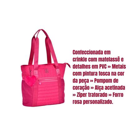 Imagem de Bolsa Feminina Tote Bag Rebecca Bonbon Sacola Academia