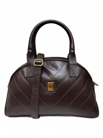 Bolsa feminina tote couro mirian castro 1853 marrom Imagem de Bolsa feminina tote couro mirian castro 1853 marrom