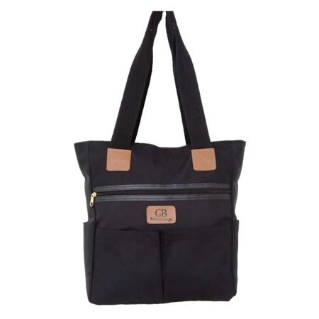 Imagem de Bolsa Feminina tote sacola Pano Tecido Oxford Alça Ombro lateral e mão Grande espaçosa reforçada moda casua trabalho faculdade di dia passeio etc