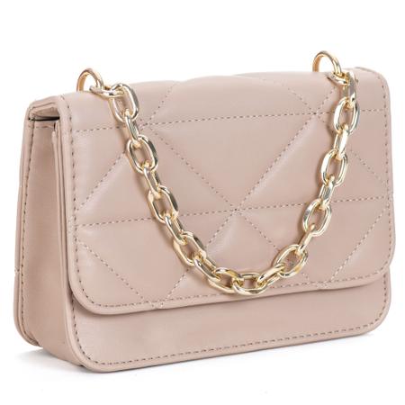 Bolsa Feminina Transversal Bordada Alça De Corrente - Star Shop Imagem de Bolsa Feminina Transversal Bordada Alça De Corrente