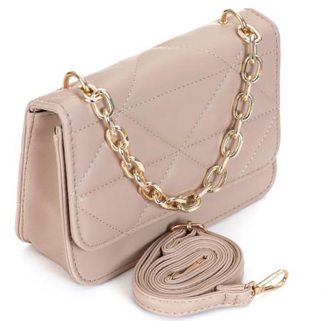 Bolsa Feminina Transversal Bordada Alça De Corrente - Star Shop Imagem de Bolsa Feminina Transversal Bordada Alça De Corrente
