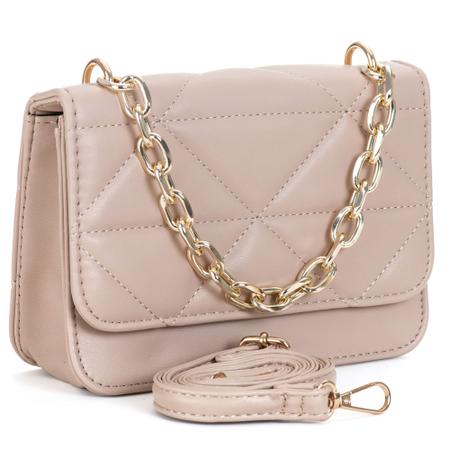 Bolsa Feminina Transversal Bordada Alça De Corrente - Star Shop Imagem de Bolsa Feminina Transversal Bordada Alça De Corrente
