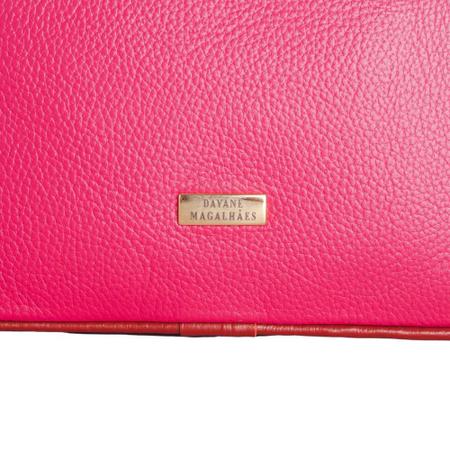 Bolsa Feminina Transversal Dayane Magalhaes Couro Pink - DAYANE MAGALHÃES Imagem de Bolsa Feminina Transversal Dayane Magalhaes Couro Pink