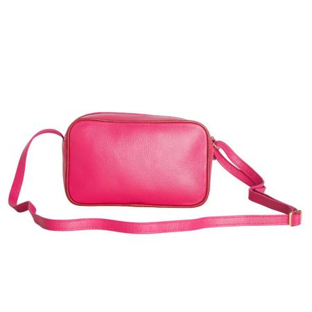 Bolsa Feminina Transversal Dayane Magalhaes Couro Pink - DAYANE MAGALHÃES Imagem de Bolsa Feminina Transversal Dayane Magalhaes Couro Pink