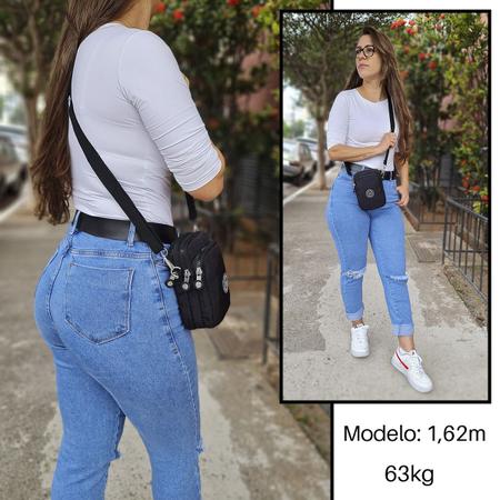 Imagem de Bolsa Feminina Transversal Ombro Mini Bag Carteira Reforçada Resistente Menino e Menina