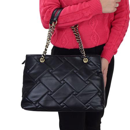 Imagem de Bolsa Feminina WJ Satchel Grande Matelasse Preta - 45563