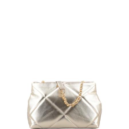Bolsa Fiorella em Maxi Matelassê Metalizado Bauarte Imagem de Bolsa Fiorella em Maxi Matelassê Metalizado Bauarte