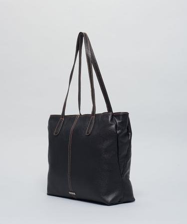 Imagem de Bolsa g Couro Joana - Preto