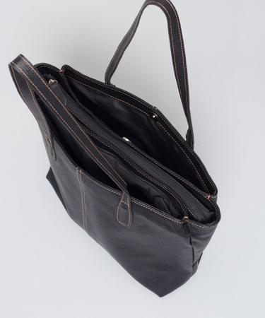 Imagem de Bolsa g Couro Joana - Preto