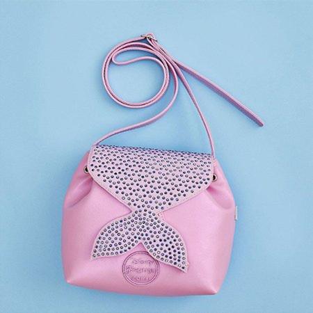 Imagem de Bolsa Infantil Pampili Sereia Rosa Princesa Ariel  DISNEY