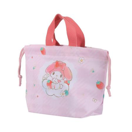 Imagem de Bolsa lancheira termica modelo sanrio my melody tamanho 29 cm.