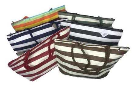 Bolsa Listrada Colorido Praia Linda Carnaval Chl B-12 - Tem Tudo OnLine Imagem de Bolsa Listrada Colorido Praia Linda Carnaval Chl B-12