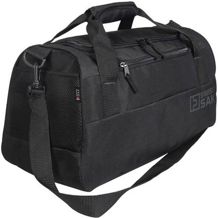 Imagem de Bolsa Mala De Viagem 10Kg De Mão Bordo Alça Transversal Grande Reforçada Poliéster Impermeável Ombro Swiss Sak