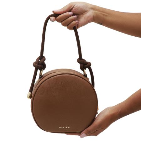 Imagem de Bolsa Mariart Transversal De Couro Bovino Feminina Conchas