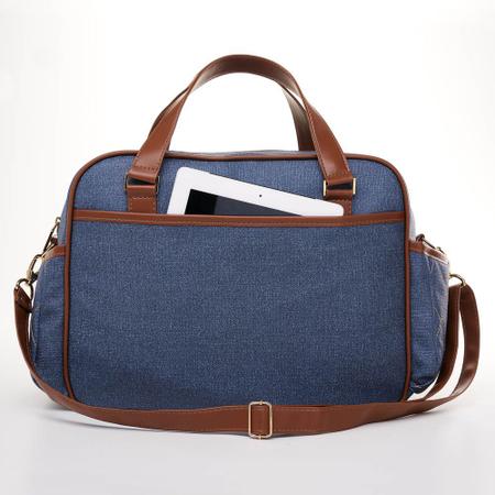 Bolsa maternidade chicago jeans just baby Imagem de Bolsa maternidade chicago jeans just baby