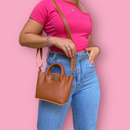 Imagem de Bolsa Mini Bag Feminina Tendencia Delicada Blogueira Alça Fixa e Transversal Removivel Forrada