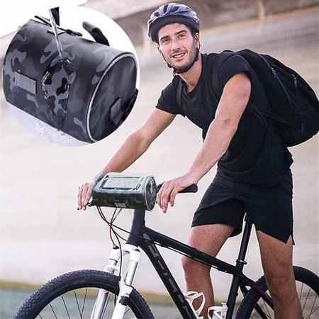 Bolsa Mochila Bicicleta Bike Multiuso Esportiva com Suporte Celular Mundo Thata Bolsas Magazine Luiza