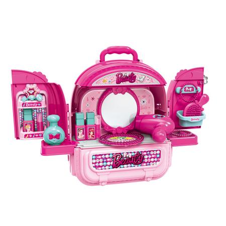 FOYTOKI 1 Conjunto Bolsa Cosmética De Simulação Kit De Maquiagem Princesa  Brinquedos De Casinha Brinquedos De Maquiagem De Casa De Bonecas Jogo De