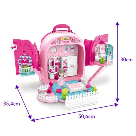 Bolsa Mochila de Maquiagem Infantil e Casinha Beauty Station Salão de  Beleza Replay Kids