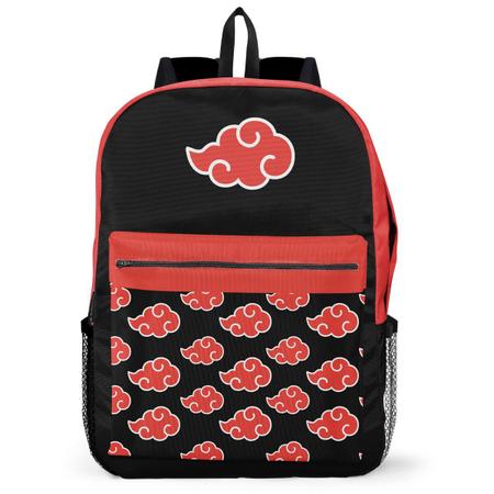 Bolsa Mochila Naruto Nuvem Akatsuki Aldeia da Folha Renegada Unissex