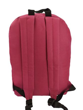 Imagem de Bolsa Mochila Feminina Masculina Escolar Lisa Mochila Básica