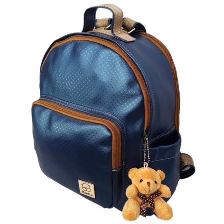 Mochila Bebê Passeio M Térmica Urso Rosê Menina