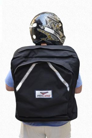 Imagem de Bolsa Mochila Motoboy Motoqueiro Impermeável Lona Resinada