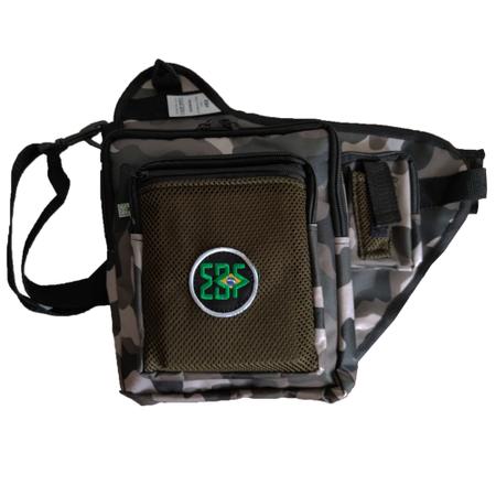 Imagem de Bolsa para Apetrechos Tralha de Pesca Camping EBF Pochete Camuflada