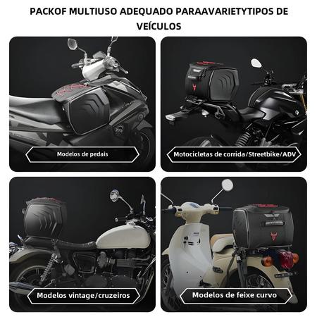 Imagem de Bolsa Para Capacete De Motocicleta À Prova D'água, Mochila Multifuncional De Alta Capacidade Para