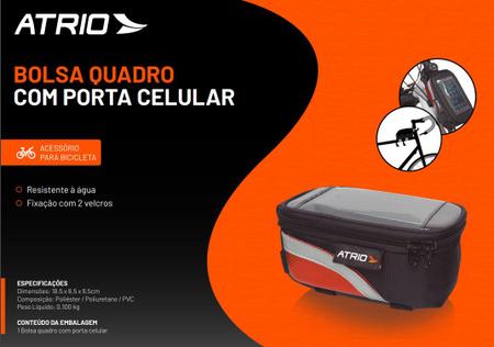 Imagem de Bolsa Para Quadro De Bicicleta Bike Com Porta Celular Bi022 Atrio