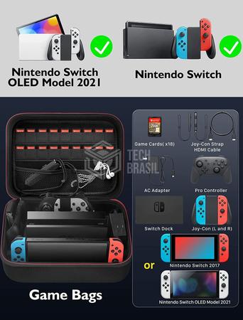 Imagem de Bolsa Para Transporte Maleta Case Capa Para Nintendo Switch Preta