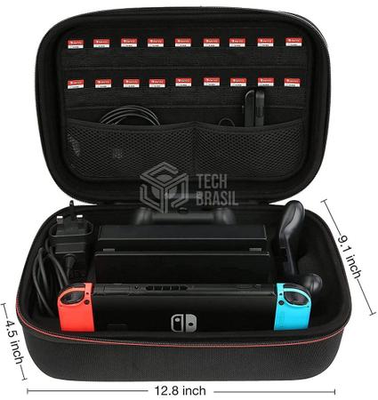 Imagem de Bolsa Para Transporte Maleta Case Capa Para Nintendo Switch Preta