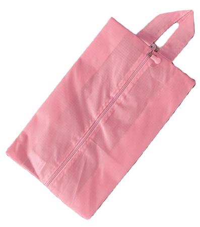 Imagem de Bolsa Porta Sapato Viagem Tenis Calçado Roupa Mochila Rosa