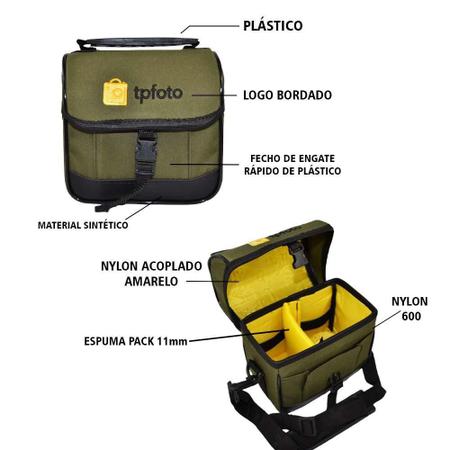 Imagem de Bolsa Profissional Para Equipamento Fotográfico Cosmus Verde